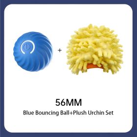 Interactive Bouncing Ball For Dogs,Automatic Smart Toy, Self-moving Rotating Stimulating Pet Entertainment, Noise-Reducing Urchin Cover