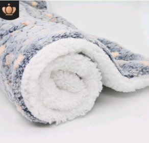 Cute Cat Blankets Dog Pet Mat (Option: Dark GY starry sky-L70x55)